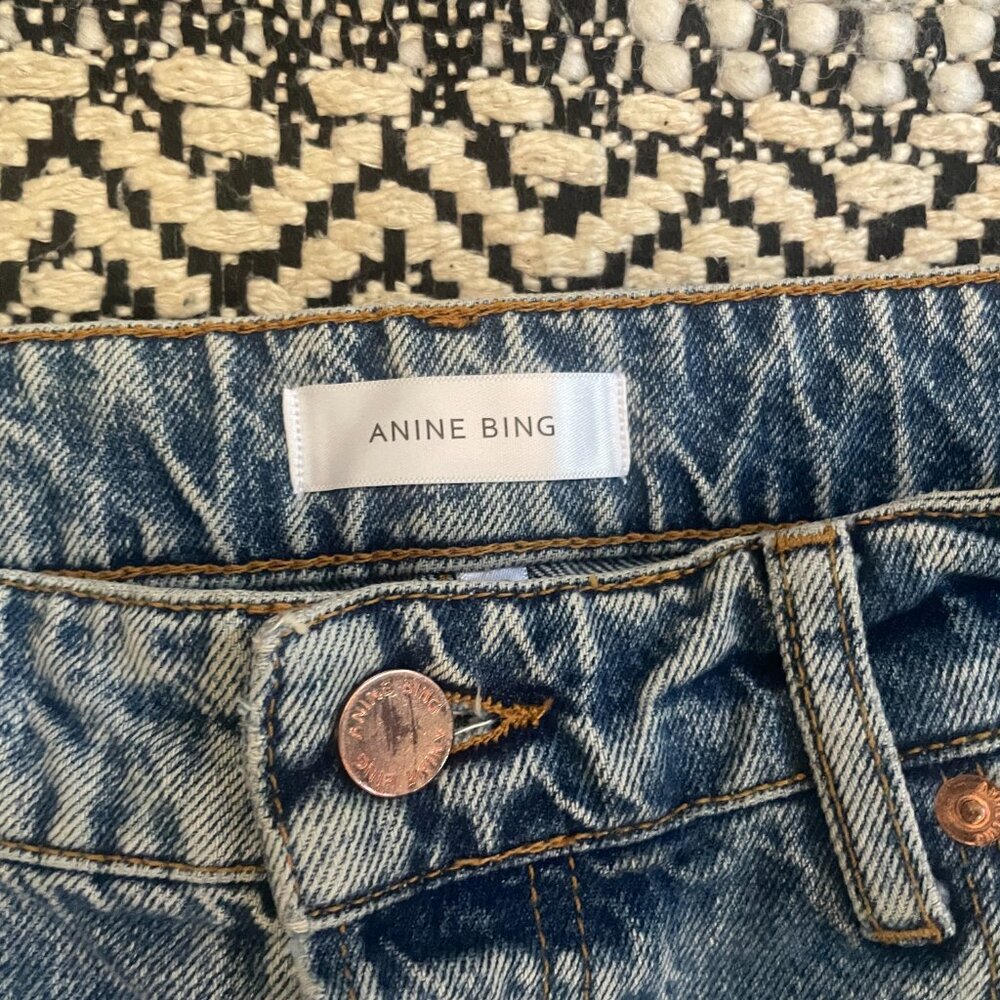 Anine Bing Betty High-Rise Relaxed Jeans – Size 28 - Picture 4 of 9